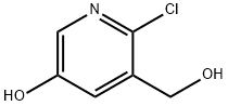 3-Pyridinemethanol, 2-chloro-5-hydroxy- Structure