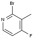 2-bromo-4-fluoro-3-methylpyridine 구조식 이미지