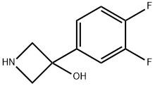 3-Azetidinol, 3-(3,4-difluorophenyl)- 구조식 이미지