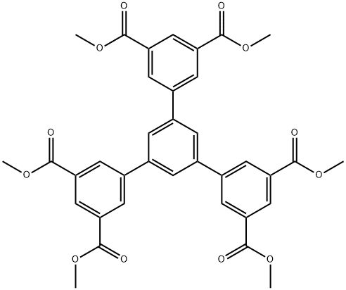 [1,1':3',1''-Terphenyl]-3,3'',5,5''-tetracarboxylic acid, 5'-[3,5-bis(methoxycarbonyl)phenyl]-, 3,3'',5,5''-tetramethyl ester Structure