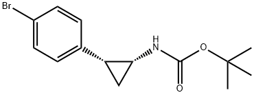 tert-butyl ((1R,2R)-2-(4-bromophenyl)cyclopropyl)carbamate Structure