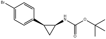 tert-butyl ((1S,2S)-2-(4-bromophenyl)cyclopropyl)carbamate Structure