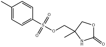 2-Oxazolidinone, 4-methyl-4-[[[(4-methylphenyl)sulfonyl]oxy]methyl]- 구조식 이미지