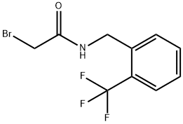 Acetamide, 2-bromo-N-[[2-(trifluoromethyl)phenyl]methyl]- Structure