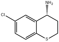 2H-1-Benzothiopyran-4-amine, 6-chloro-3,4-dihydro-, (4R)- 구조식 이미지