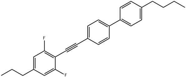 1,1'-biphenyl, 4-butyl-4'-[(4-propyl-2,6-difluorophenyl) acetylene]- 구조식 이미지