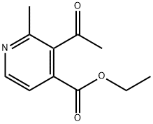 4-Pyridinecarboxylic acid, 3-acetyl-2-methyl-, ethyl ester Structure