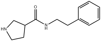 N-(2-Phenylethyl)pyrrolidine-3-carboxamide 구조식 이미지