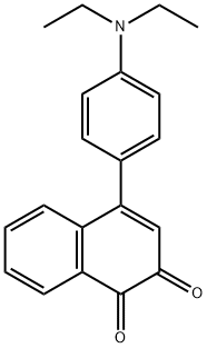 4-(4-(diethylamino)phenyl)naphthalene-1,2-dione 구조식 이미지