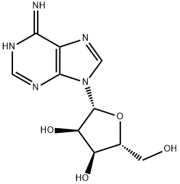 Adenosine, N,6-didehydro-1,6-dihydro- Structure