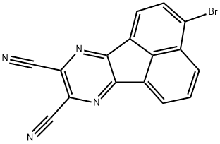 Acenaphtho[1,2-b]pyrazine-8,9-dicarbonitrile, 3-bromo- 구조식 이미지