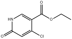 3-Pyridinecarboxylic acid, 4-chloro-1,6-dihydro-6-oxo-, ethyl ester Structure