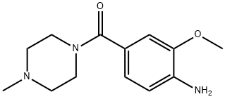 (4-Amino-3-methoxyphenyl)(4-methyl-1-piperazinyl)methanone Structure