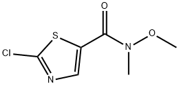 5-Thiazolecarboxamide, 2-chloro-N-methoxy-N-methyl- 구조식 이미지