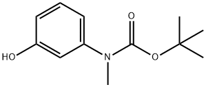 tert-butyl N-(3-hydroxyphenyl)-N-methylcarbamate Structure