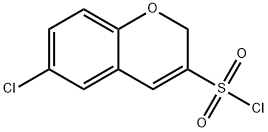 2H-1-Benzopyran-3-sulfonyl chloride, 6-chloro- 구조식 이미지