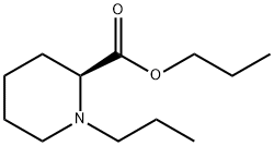 2-Piperidinecarboxylic acid, 1-propyl-, propyl ester, (2S)- 구조식 이미지