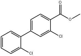 [1,1'-Biphenyl]-4-carboxylic acid, 2',3-dichloro-, methyl ester Structure