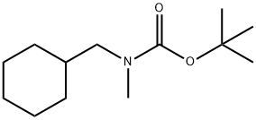 Carbamic acid, N-(cyclohexylmethyl)-N-methyl-, 1,1-dimethylethyl ester Structure