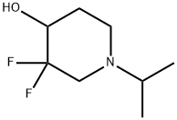 4-Piperidinol, 3,3-difluoro-1-(1-methylethyl)- 구조식 이미지