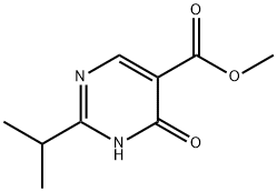 5-Pyrimidinecarboxylic acid, 1,6-dihydro-2-(1-methylethyl)-6-oxo-, methyl ester Structure