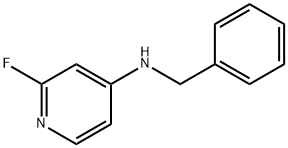 4-Pyridinamine, 2-fluoro-N-(phenylmethyl)- Structure