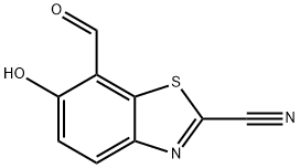 7-Formyl-6-hydroxybenzothiazole-2-carbonitrile Structure