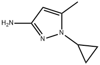 1H-Pyrazol-3-amine, 1-cyclopropyl-5-methyl- Structure