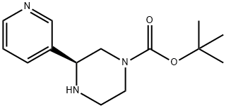 (S)-tert-Butyl 3-(pyridin-3-yl)piperazine-1-carboxylate Structure