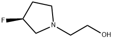 (S)-2-(3-Fluoropyrrolidin-1-yl)ethan-1-ol 구조식 이미지
