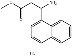 Methyl-3-amino-3-(naphthalen-1-yl)propanoate hydrochloride Structure