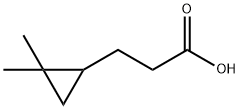Cyclopropanepropanoic acid, 2,2-dimethyl- 구조식 이미지