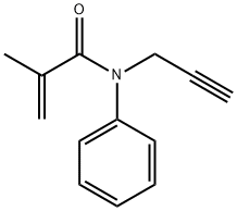 2-Propenamide, 2-methyl-N-phenyl-N-2-propyn-1-yl- Structure