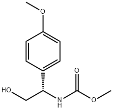 Carbamic acid, N-[(1S)-2-hydroxy-1-(4-methoxyphenyl)ethyl]-, methyl ester 구조식 이미지