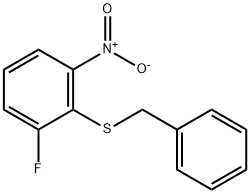 2-(Benzylsulfanyl)-1-fluoro-3-nitrobenzene 구조식 이미지