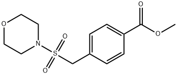 methyl 4-[(morpholine-4-sulfonyl)methyl]benzoate Structure