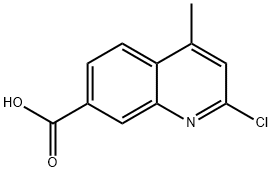 7-Quinolinecarboxylic acid, 2-chloro-4-methyl- Structure