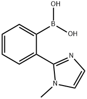 Boronic acid, B-[2-(1-methyl-1H-imidazol-2-yl)phenyl]- Structure