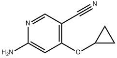 6-amino-4-cyclopropoxynicotinonitrile 구조식 이미지