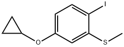 4-cyclopropoxy-1-iodo-2-(methylsulfanyl)benzene 구조식 이미지