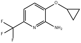 3-cyclopropoxy-6-(trifluoromethyl)pyridin-2-amine 구조식 이미지