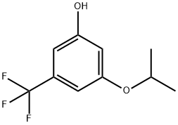 Phenol, 3-(1-methylethoxy)-5-(trifluoromethyl)- Structure