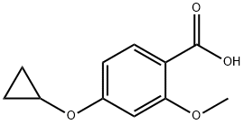 4-Cyclopropoxy-2-methoxybenzoic Acid 구조식 이미지