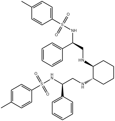 Benzenesulfonamide, N,N'-[(1S,2S)-1,2-cyclohexanediylbis[imino[(1R)-1-phenyl-2,1-ethanediyl]]]bis[4-methyl- Structure