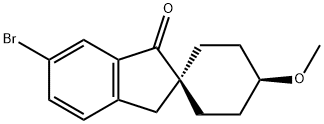 (1r,4r)-6-bromo-4-methoxyspiro[cyclohexane-1,2-inden]-1(3H)-one(WX145609) 구조식 이미지