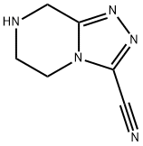 5,6,7,8-Tetrahydro-[1,2,4]triazolo[4,3-a]pyrazine-3-carbonitrile Structure