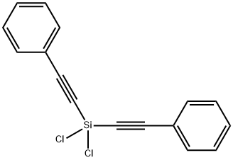 Benzene, 1,1'-[(dichlorosilylene)di-2,1-ethynediyl]bis- Structure