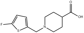 1-[(5-fluorothien-2-yl)methyl]piperidine-4-carboxylic acid Structure