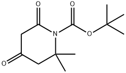 tert-Butyl 2,2-dimethyl-4,6-dioxopiperidine-1-carboxylate Structure