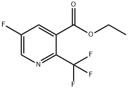 3-Pyridinecarboxylic acid, 5-fluoro-2-(trifluoromethyl)-, ethyl ester Structure